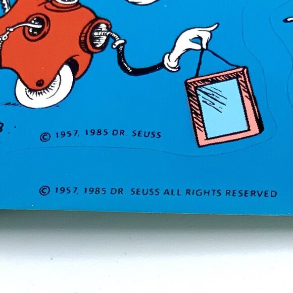 Vintage 4x Dr. Suess Sticker sheets - The Cat in the Hat- Hallmark 1957 1985 - Picture 3 of 5